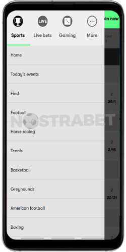 10bet android app navigation