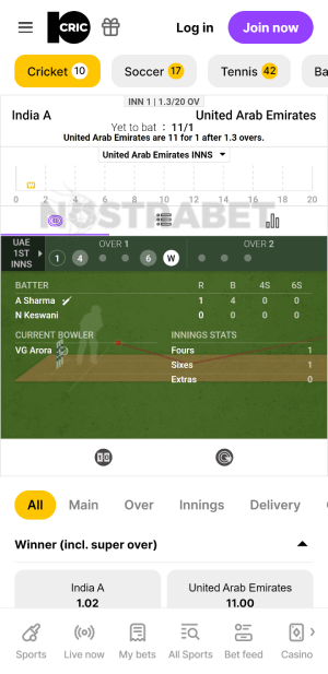 10cric live betting