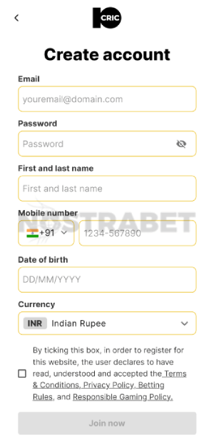 10cric registration