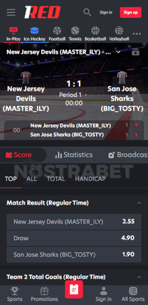 1red live sports