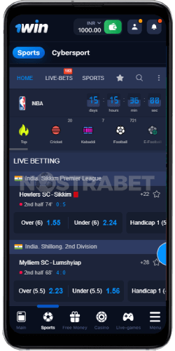 1win andoird app sports