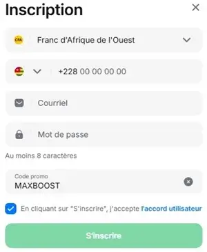 1win renseigner le code bonus