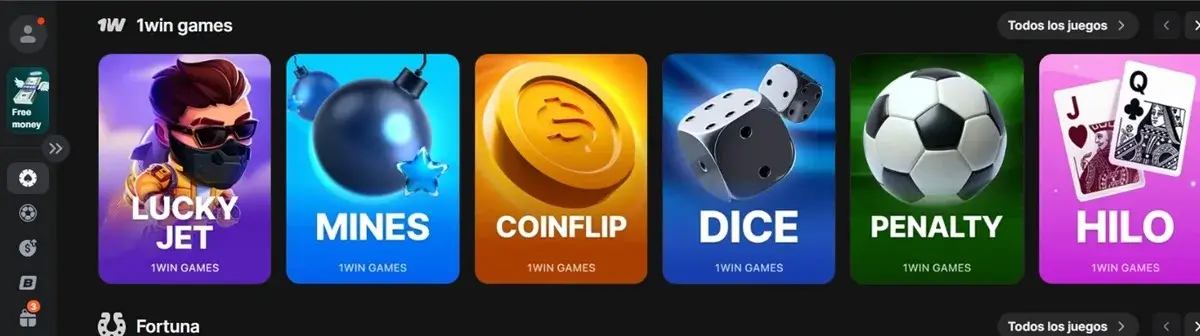 juegos de casino 1win