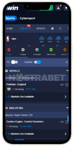 1win ios app live sports