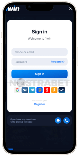 1win ios app login