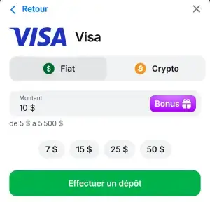 1Win dépôt mobile