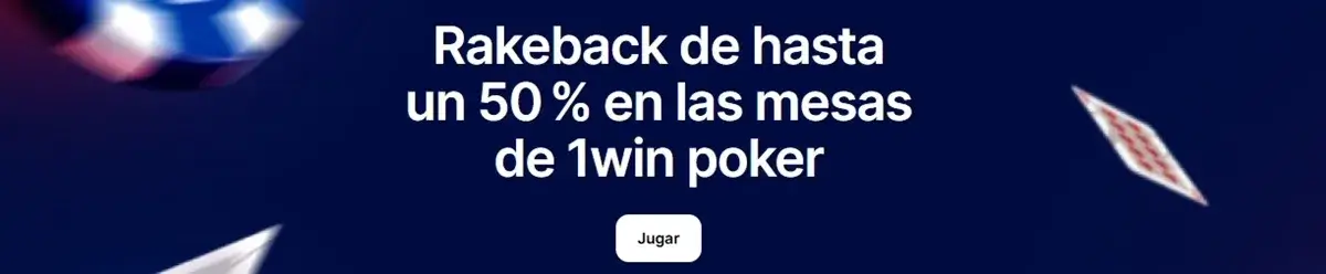 1win rakeback poker