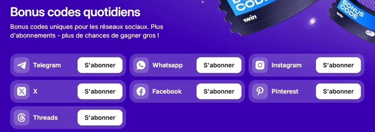 1win bonus codes quotidiens
