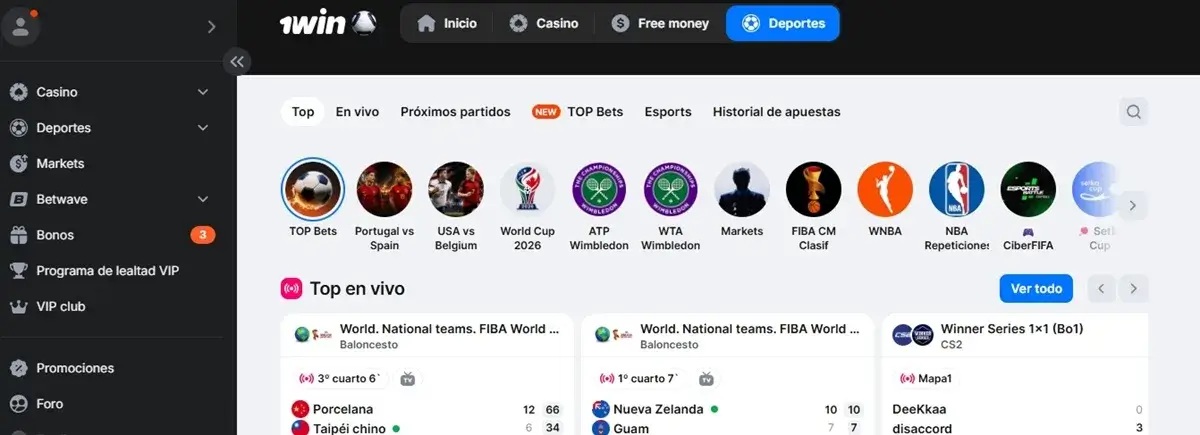 1win deporte