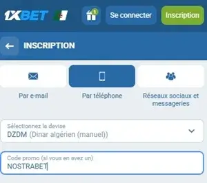 1xbet saisissez le code bonus