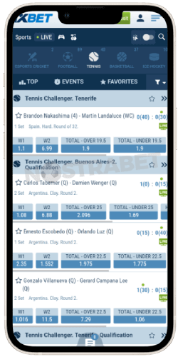1xbet ios app live betting on tennis