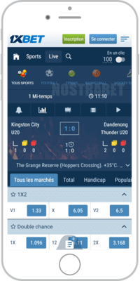 1xbet ios app football en direct