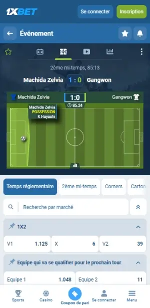 1xbet sports en direct