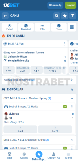 1xbet canlı sporlar