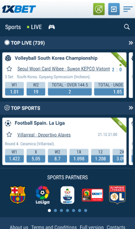 1xbet aplicação