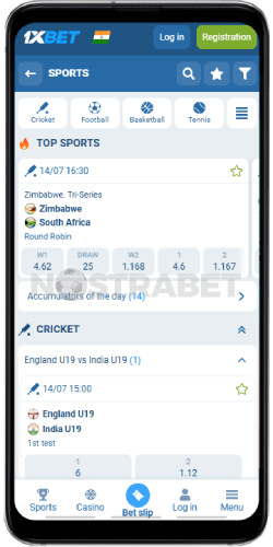 1xbet mobile version