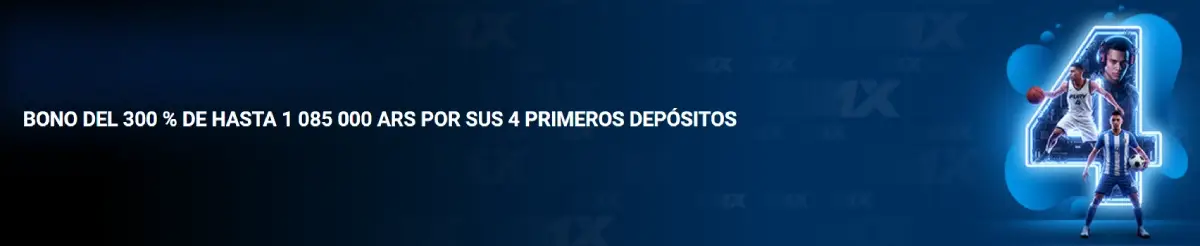 Bono de bienvenida de 1xbet Sports