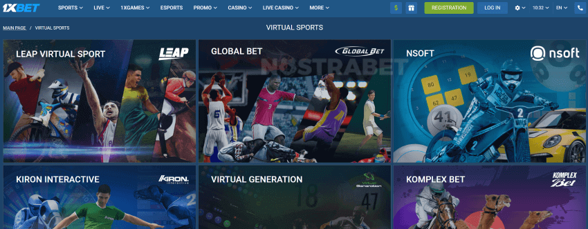 1xbet virtual sports Nigeria