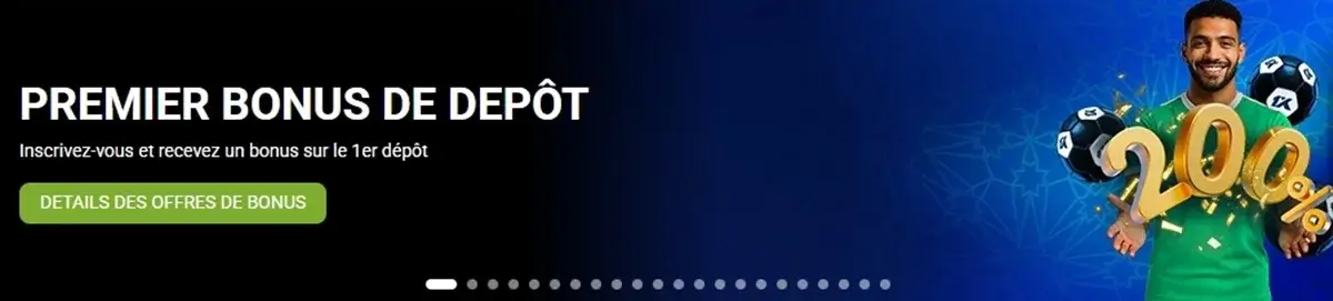 bonus de bienvenue sport 1xbet