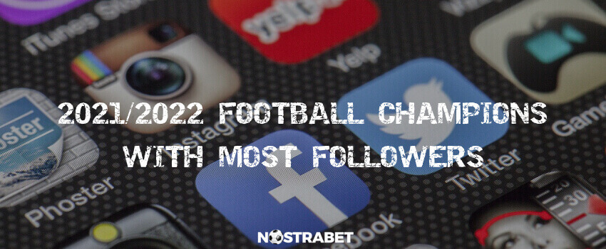 2021/2022 football champions with most followers