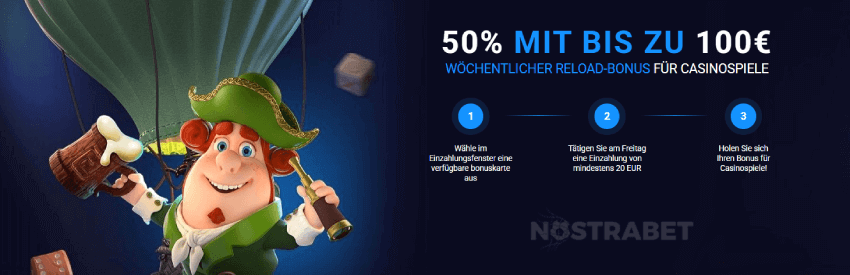 20bet Wöchentlicher Reload-Bonus