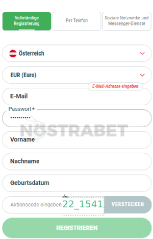 Nutzung eines 22Bet Bonuscodes