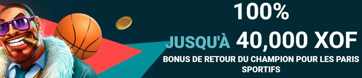22bet bonus de retour des champions