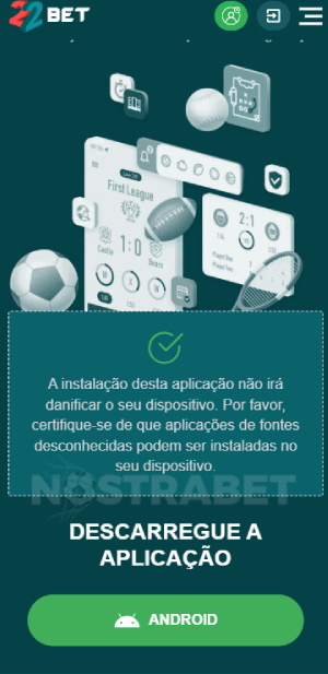 Download 22bet para Android
