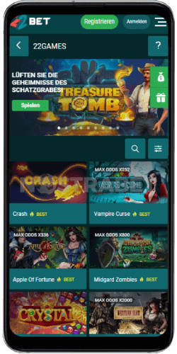 22bet mobile Optionen