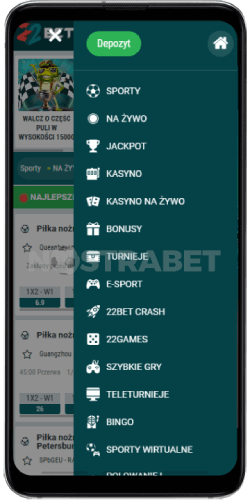 22bet Mobilne opcje