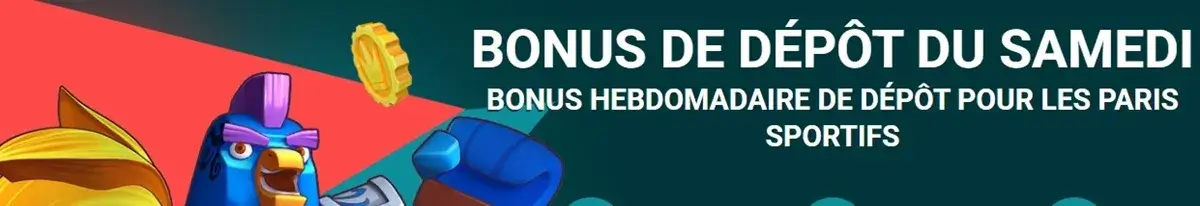 22bet bonus de rechargement du samedi