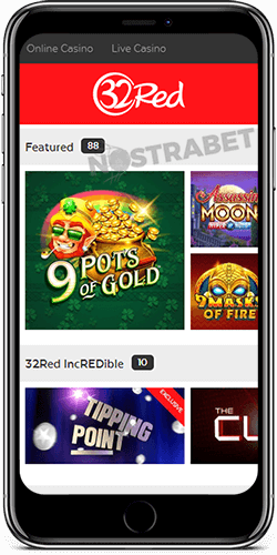 32Red Casino Games on iOS
