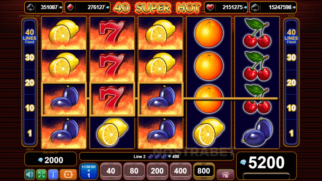 40 super hot slot review