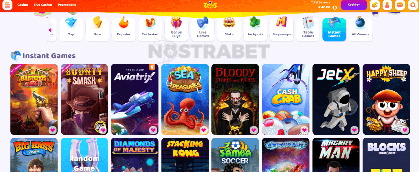 7Signs casino instant games