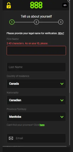 888 casino registration canada