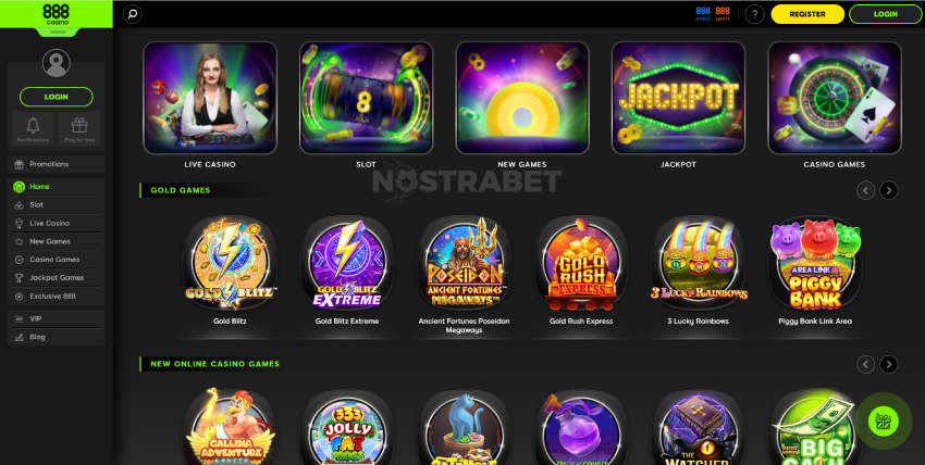 888 casino games