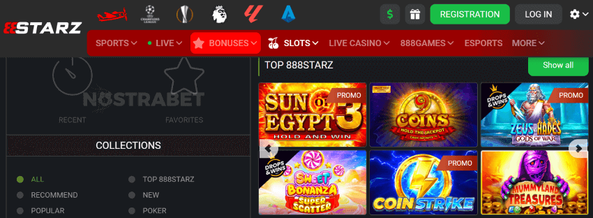 888starz casino games