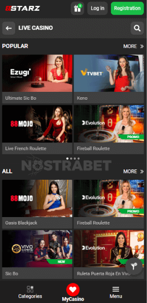 888starz live casino