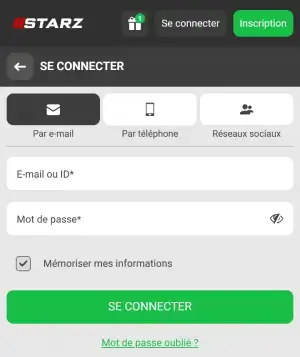 888starz connexion mobile