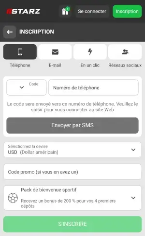 888starz inscription mobile