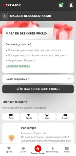 promo code store 888starz