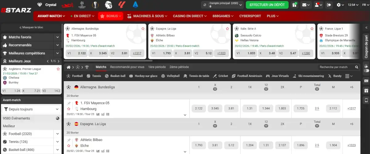 888starz page d'accueil sports