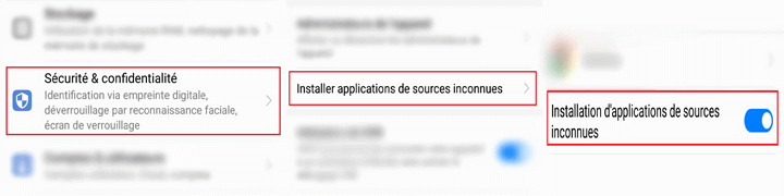 android installer des sources inconnues