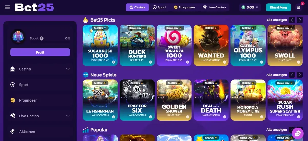 Bet25 casino Startseite