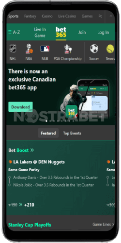 bet365 android app homepage canada