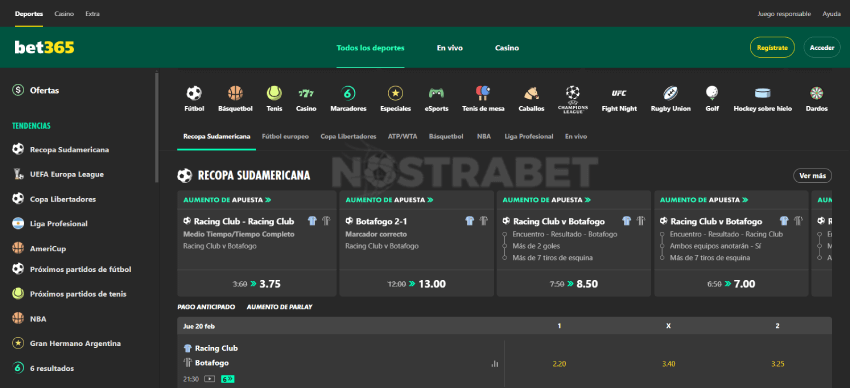 bet365 página de inicio