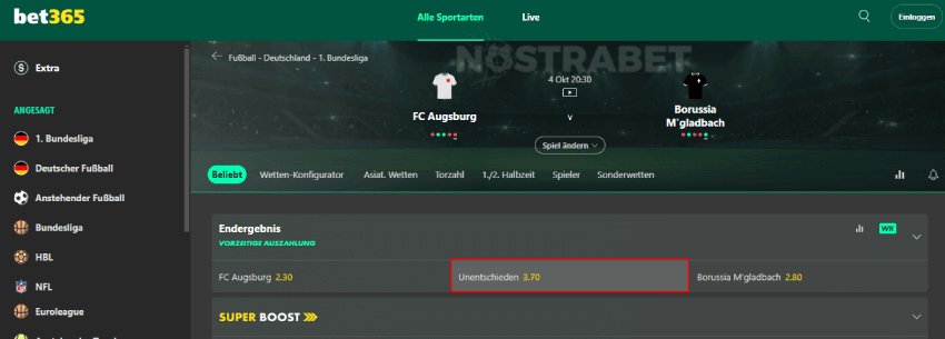 bet365 Wie man wettet