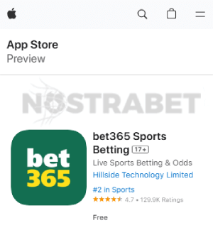 bet365 iOS app
