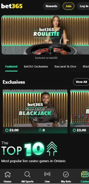 bet365 live casino alberta