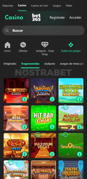 bet365 juegos de casino móvil